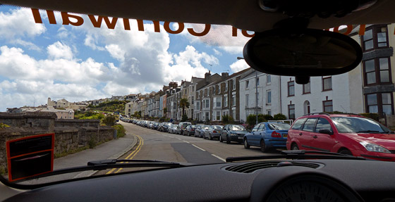 The road into Falmouth.