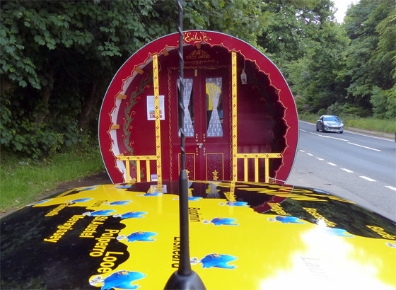 Gypsy style cart.